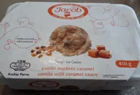 Glace vanille marbré caramel