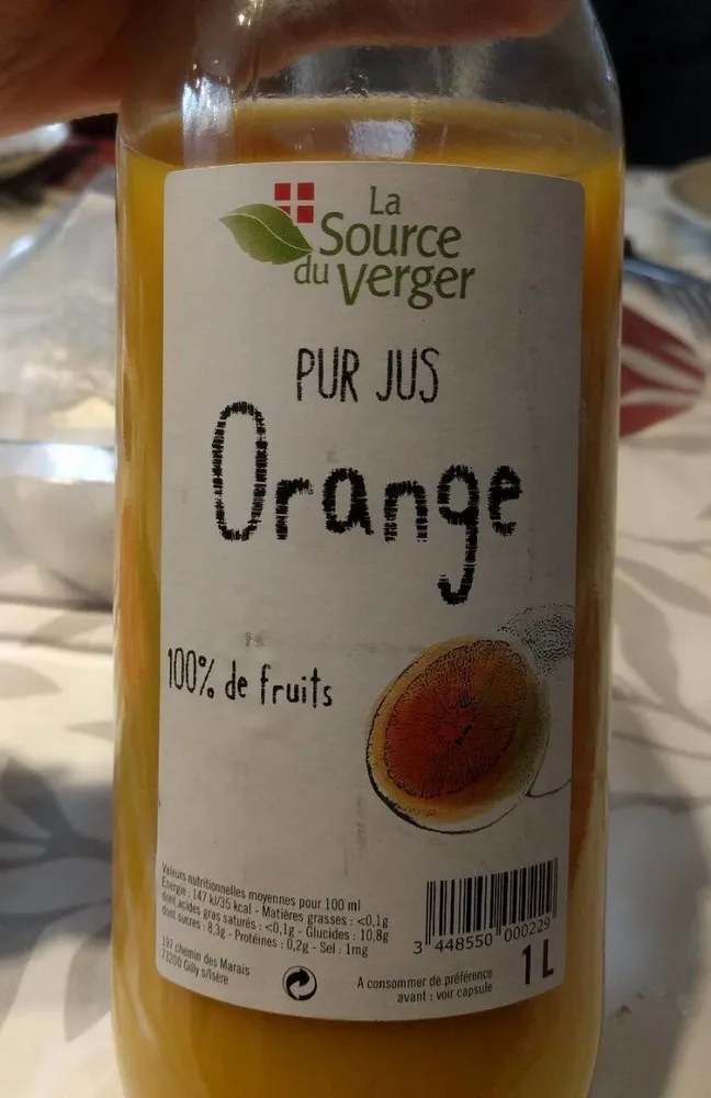 Pur jus d'orange