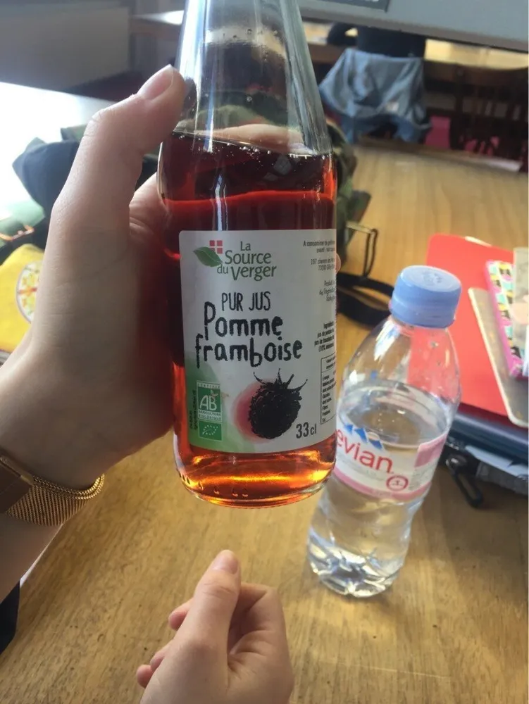Pur jus pomme framboise