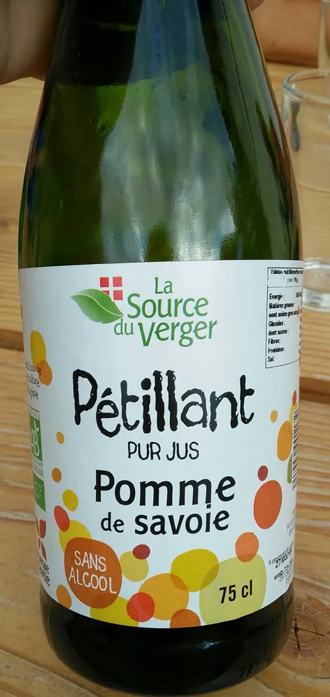 Pétillant pur jus Pomme de Savoie