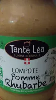 Compote pomme rhubarbe bio