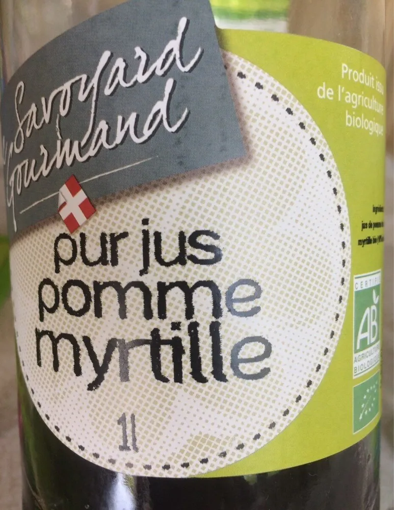 Pur jus pomme myrtille