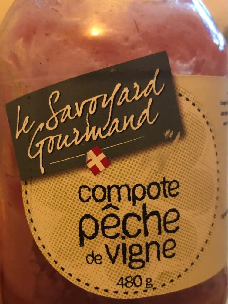 compote peche de vigne