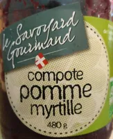 Compote pomme myrtille