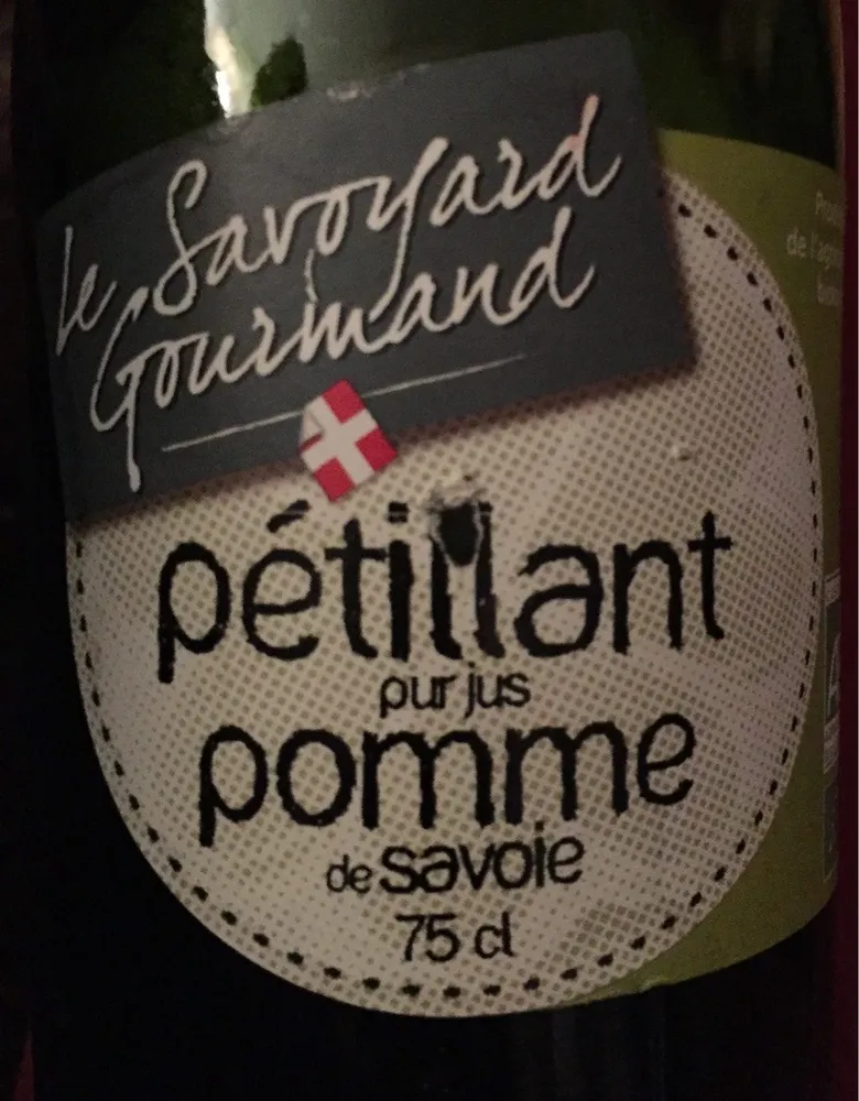 Petillant pur jus pomme