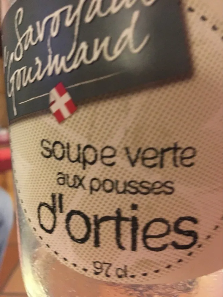 Soupe verte aux pousses d'orties