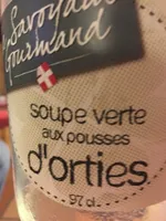 Soupe verte aux pousses d'orties