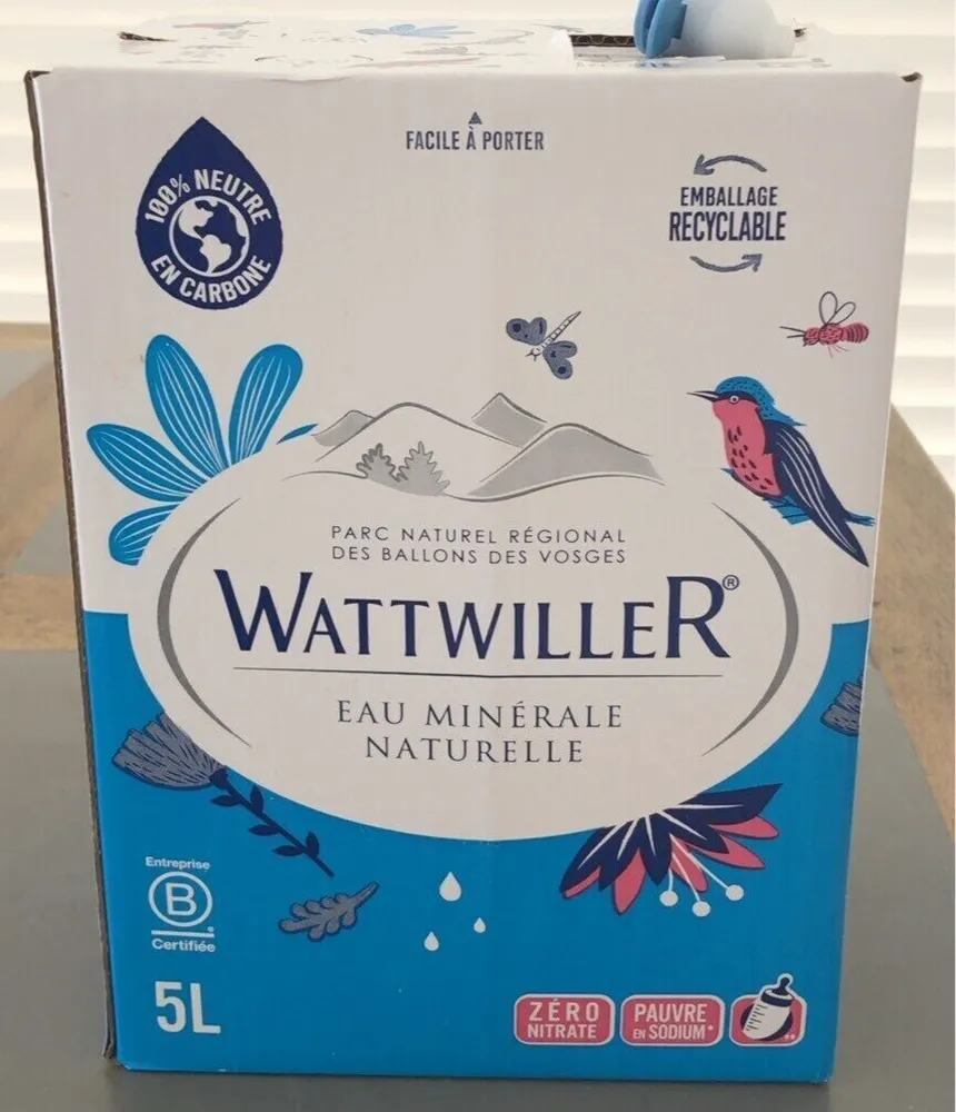 Eau minéralle naturelle