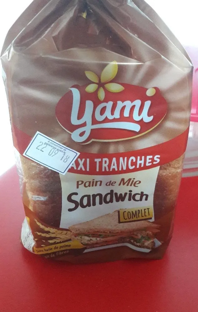 Pain de mie sandwich complet