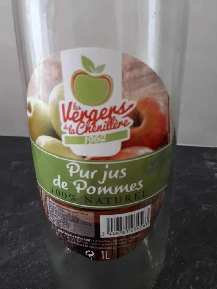 Pur jus de pommes 100% naturel