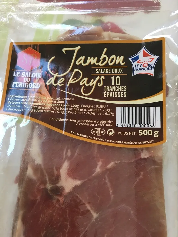 Jambon De Pays 10 Tranches