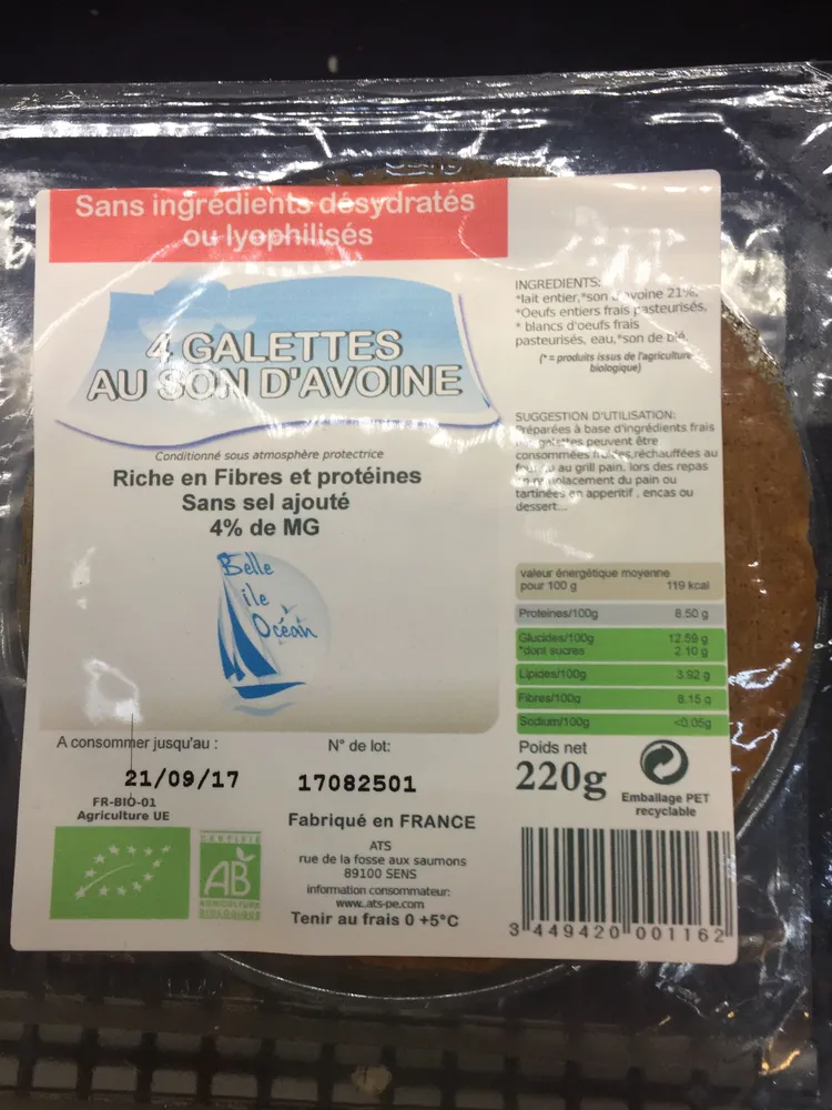 Galettes de Son d'Avoine
