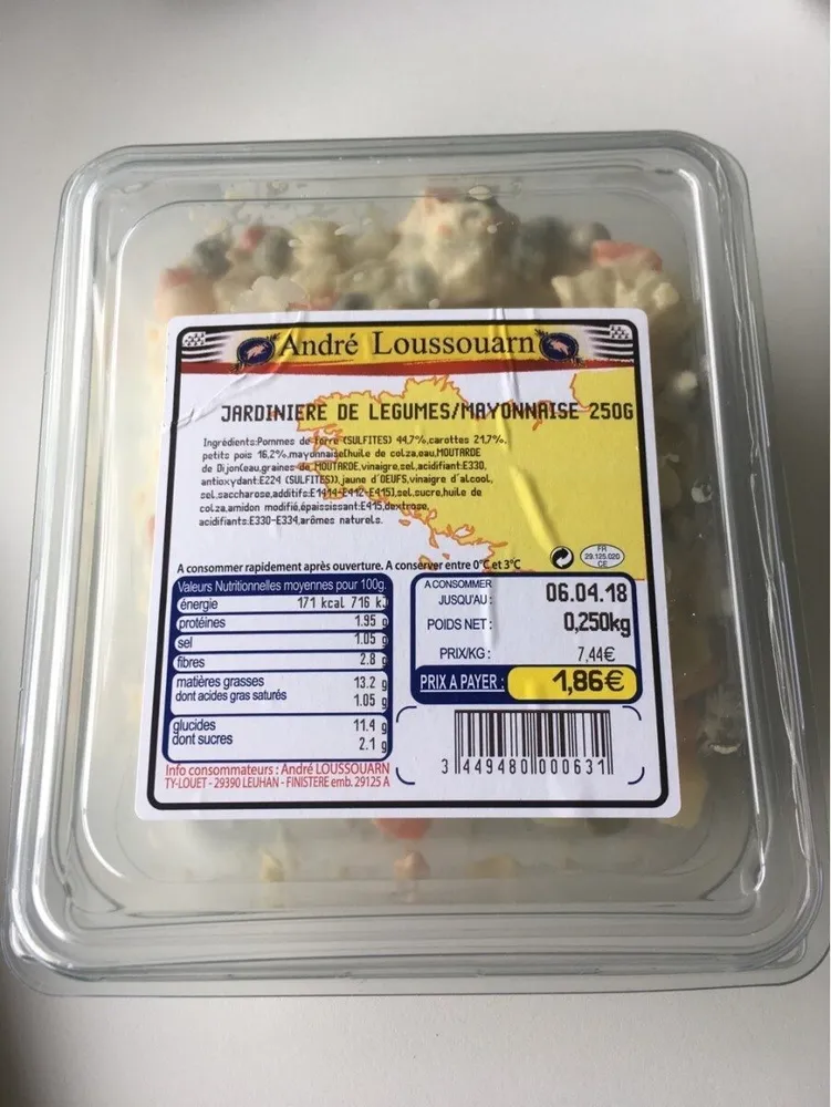 Macedoine De Legumes 250G