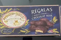 Régales sables enrobés de chocolat noir
