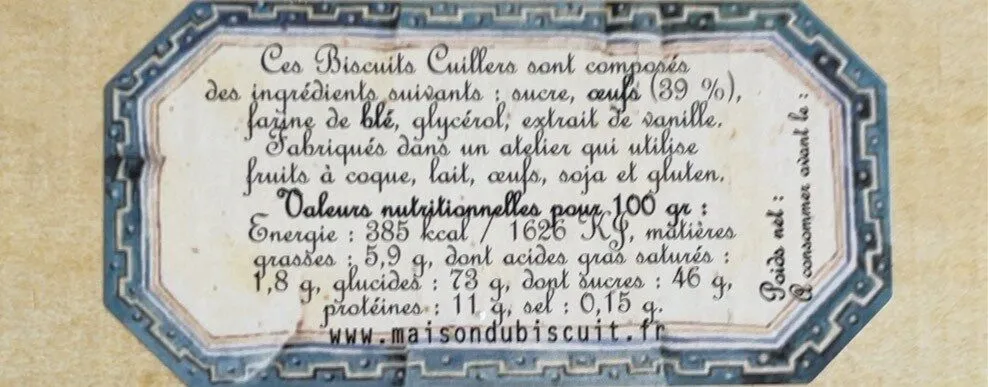 Biscuits cuillers