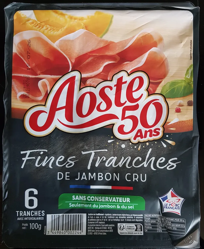 Fines Tranches de Jambon Cru