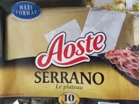 Plateau De Jambon Serrano Aoste, 10 Tranches 220g