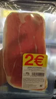 Jambon cru x4 tranches, la barquette de