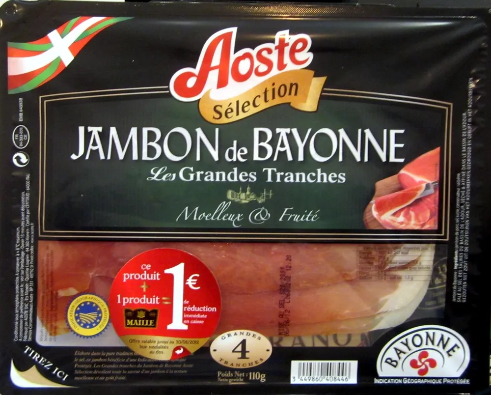 Jambon de Bayonne, Grandes Tranches