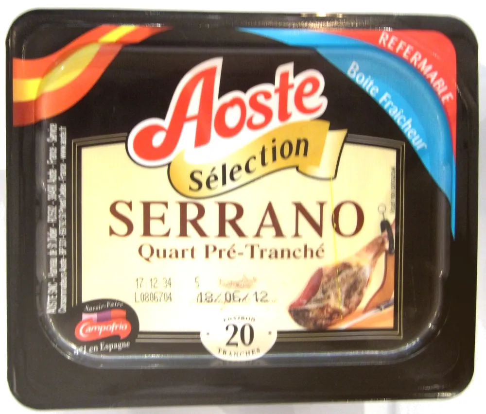 Serrano Quart Pré-Tranché