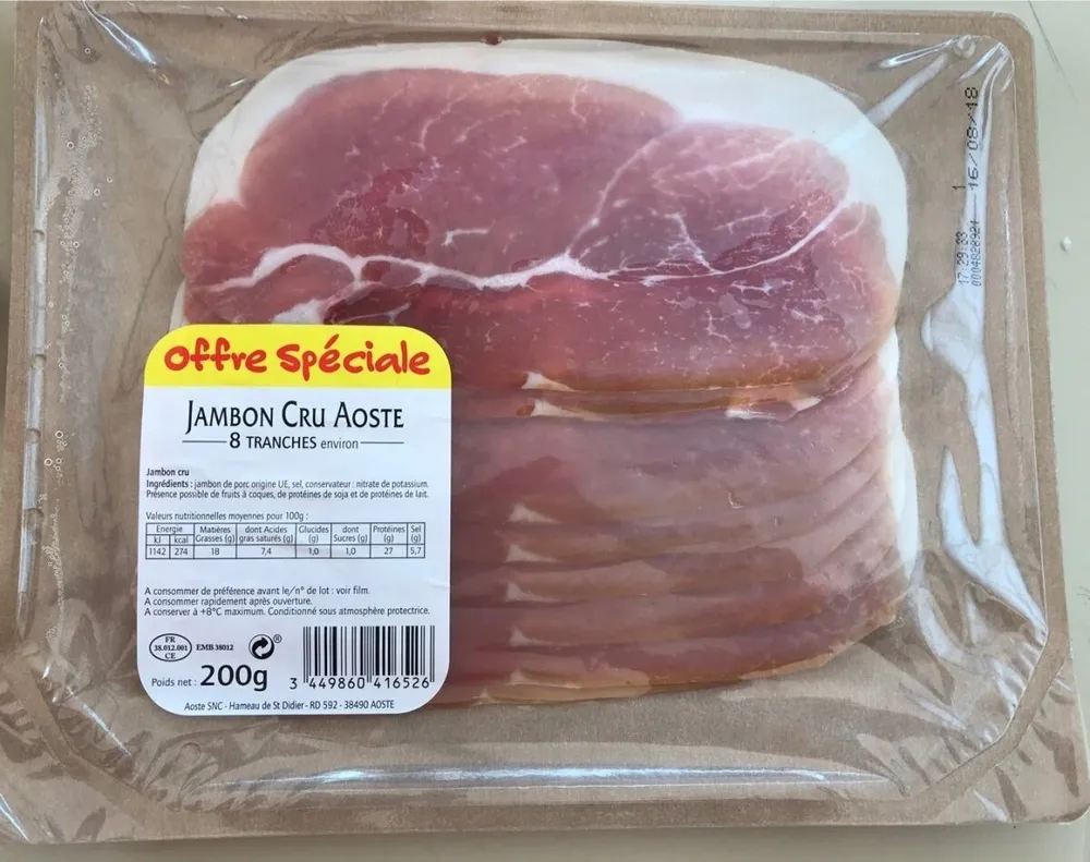 Jambon cru aoste