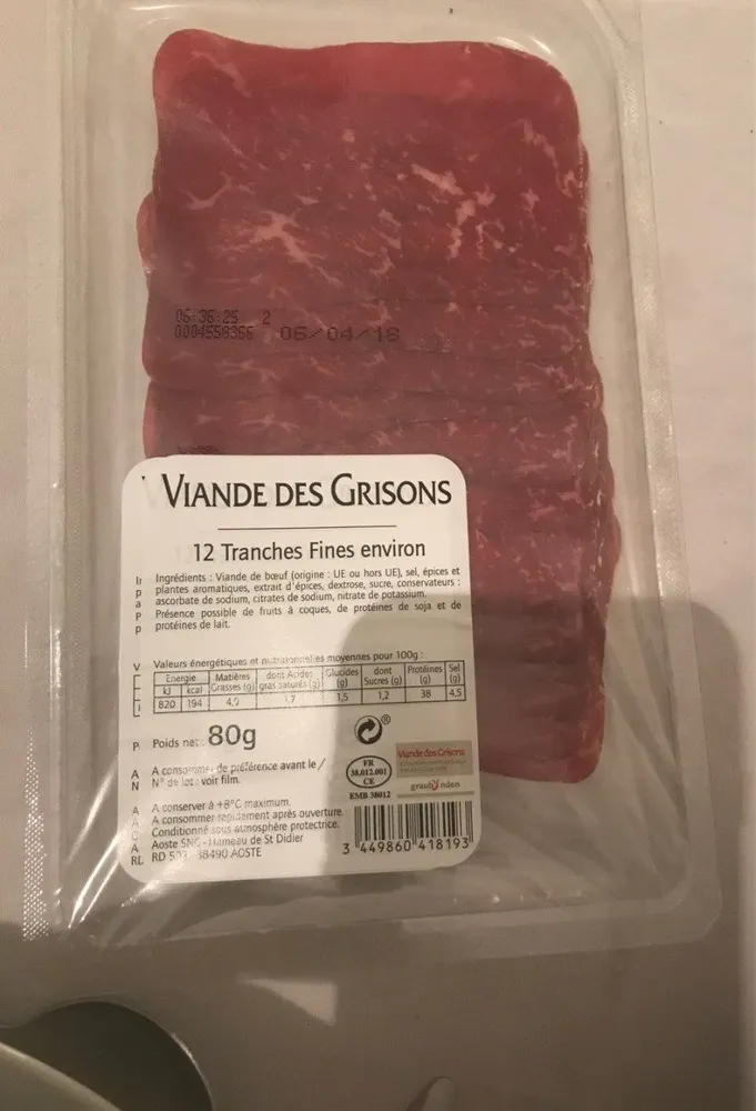 Viande de grisons