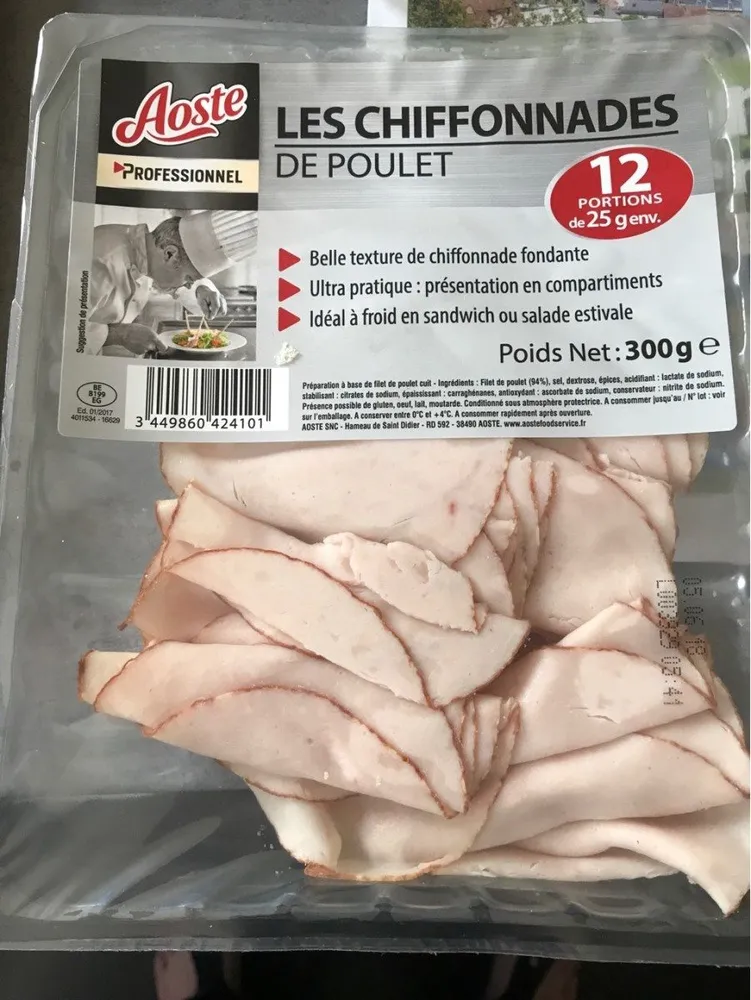 Les chiffonnades de poulet