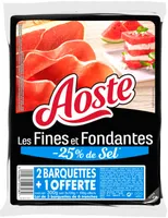 Jambon cru les Fines et Fondantes  -25% de Sel