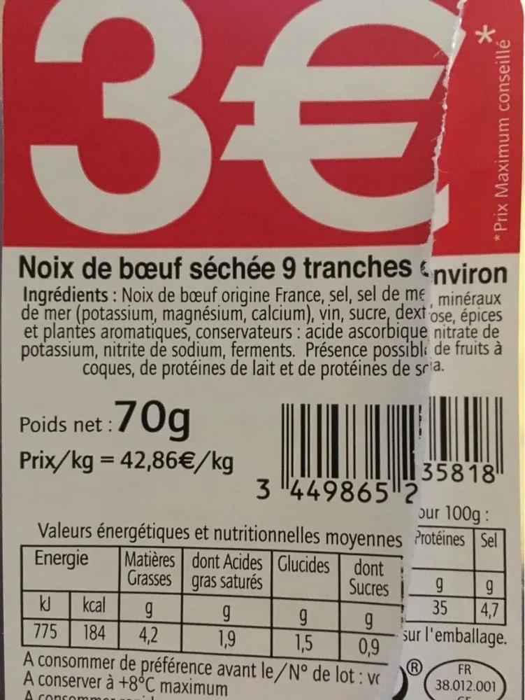 Noix de Bœuf Séchée