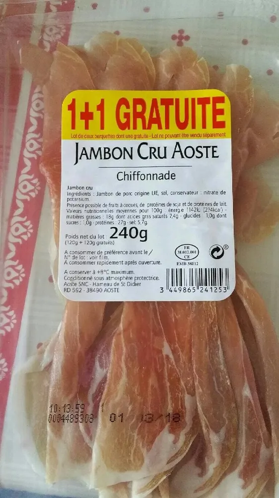 Jambon cru aoste