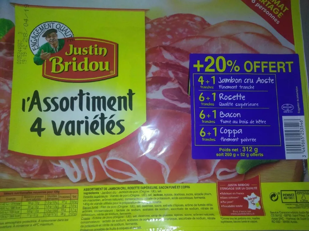 L'Assortiment 4 variétés