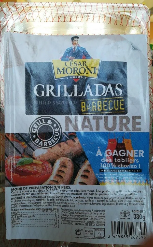 Grillades barbecue nature