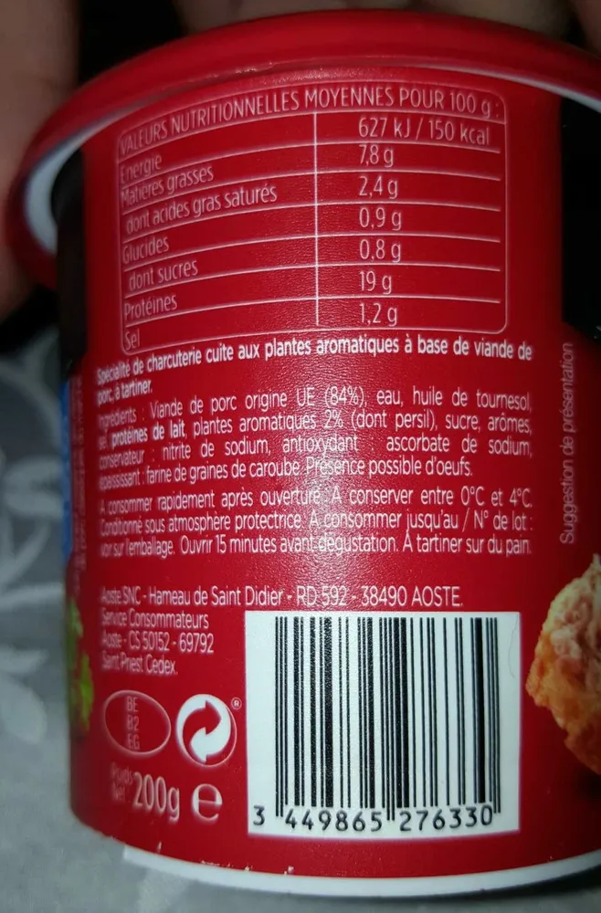 Les Tartinés Porc aux Herbes