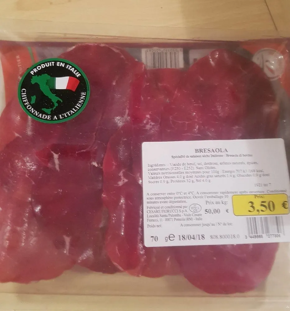 Bresaola italienne
