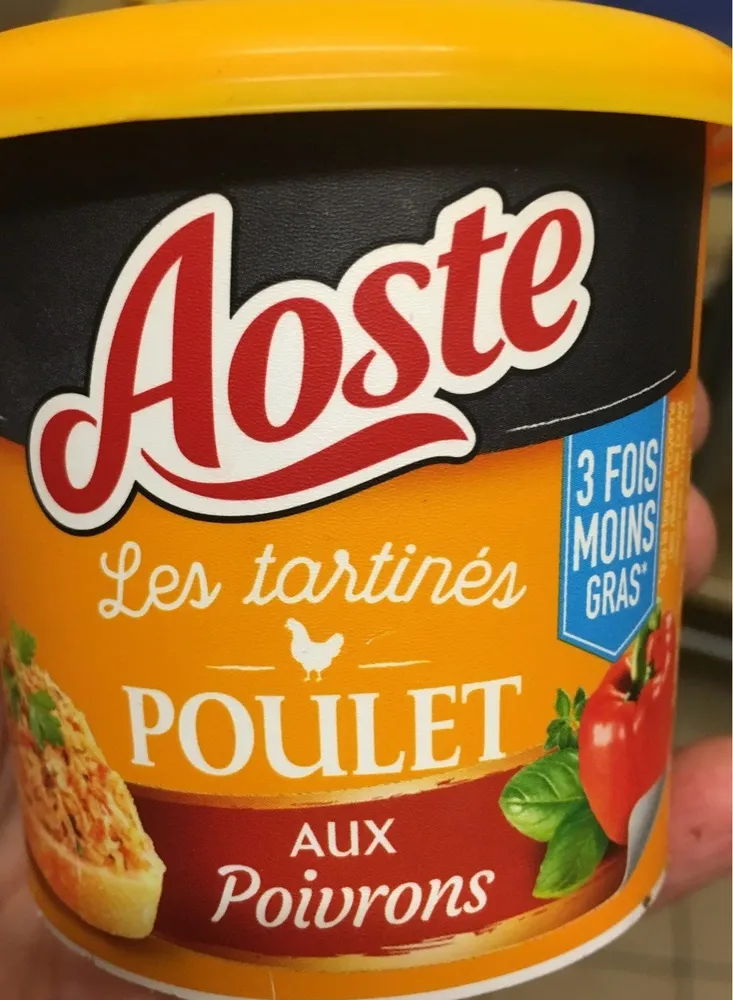 Les tartines poulet aux poivrons