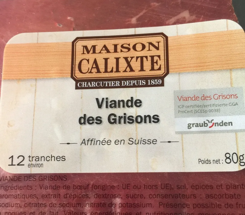Viande des Grisons