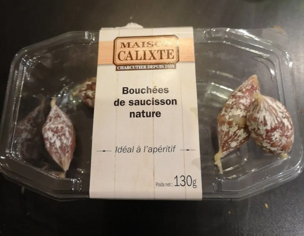 Bouchées de saucisson nature