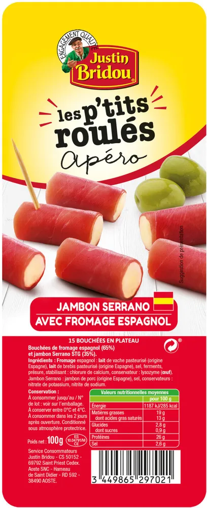 Les p'tits roulés apéro