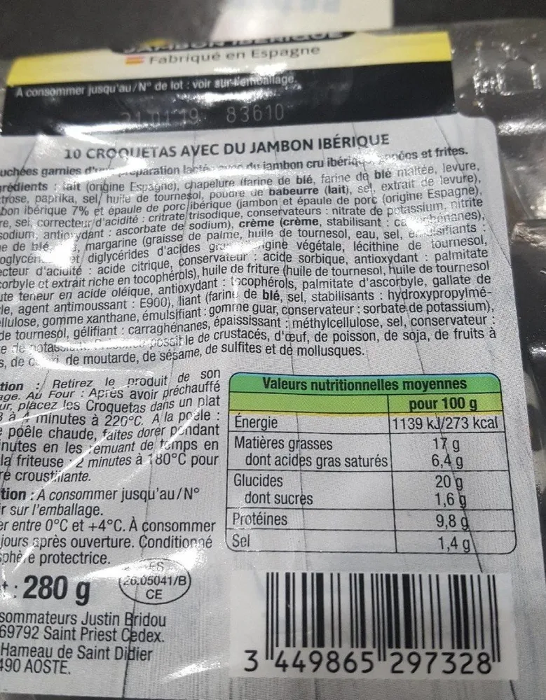 Croquetas apero