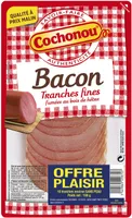 Bacon tranches fines fumées au bois de hêtre