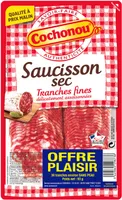 Saucisson sec tranches fines