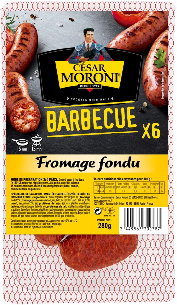 Barbecue fromage fondu