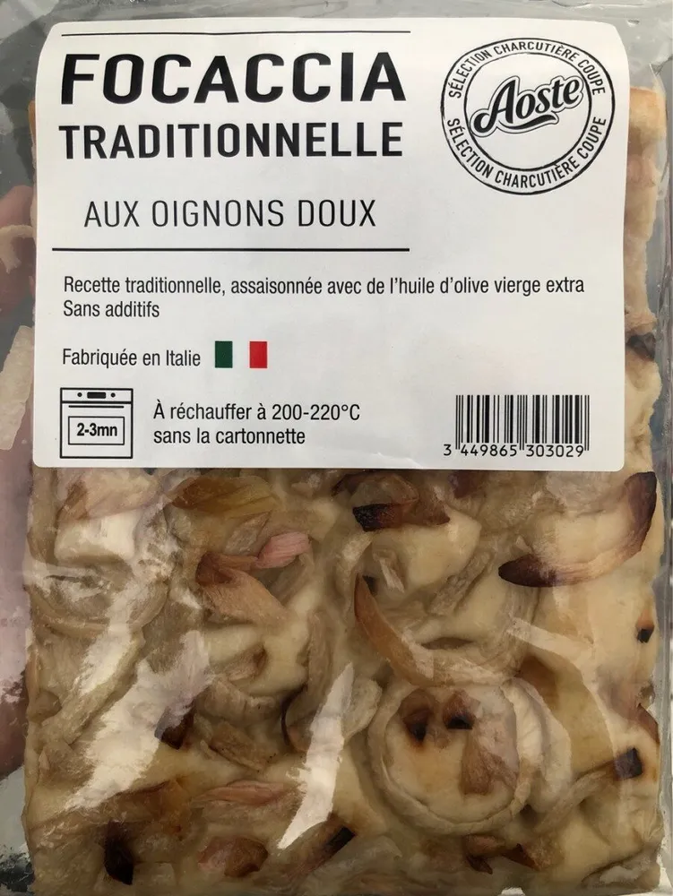 Focaccia Oignons doux