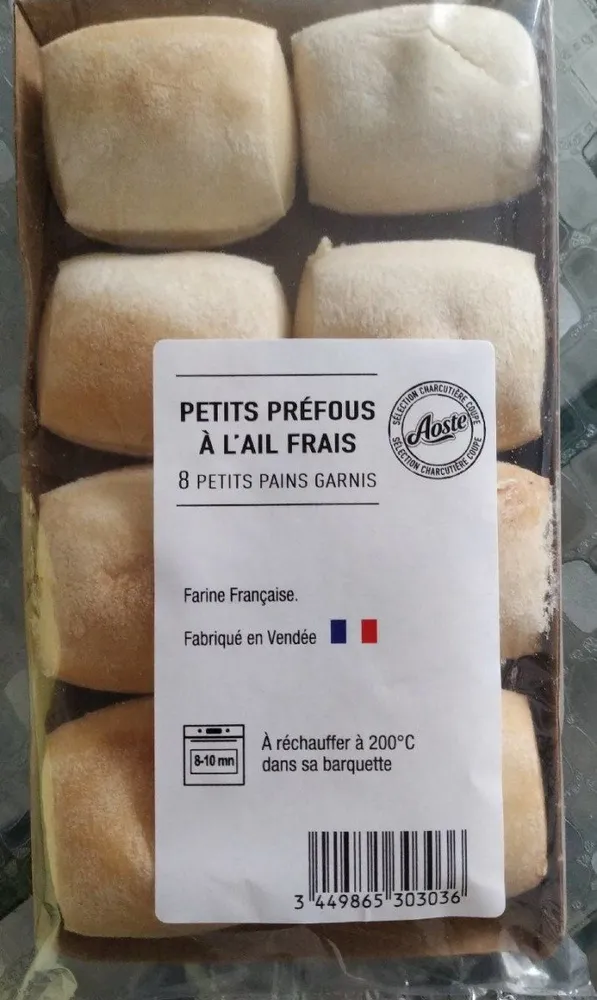 Petits préfous à l'ail frais