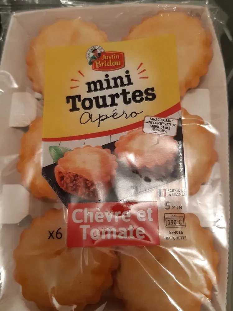 Mini tourte apéro chèvre et tomate