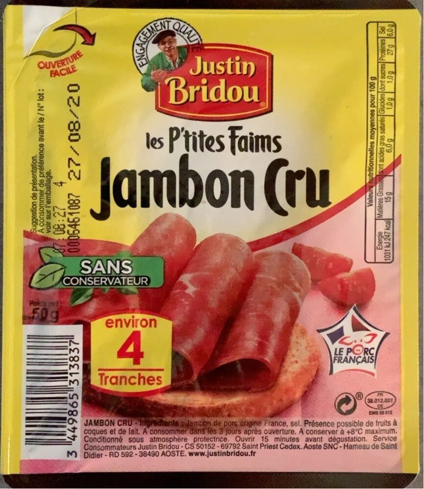 Les p’tites faims jambon cru