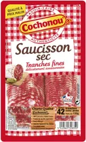Saucisson sec tranches fines