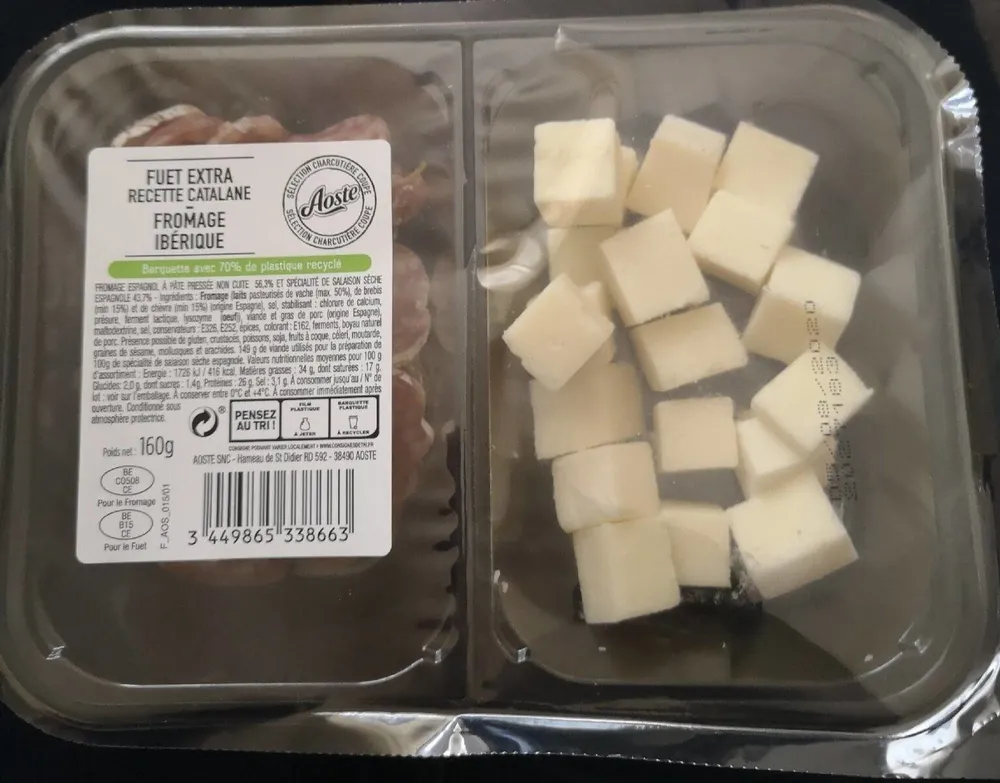 Sélection de charcuterie coupé