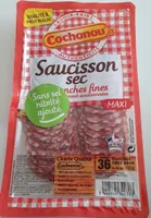 Saucisson sec tranches fines