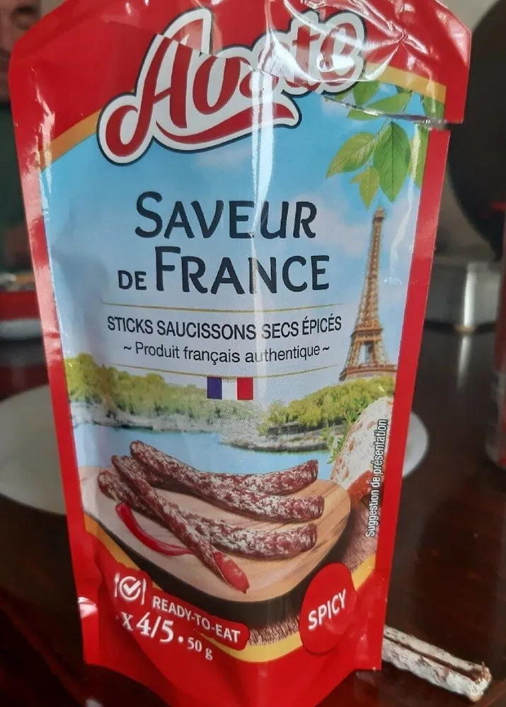 Sticks saucissons secs épicés